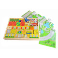 Good Wooden Toys Child Wooden City Printing Blocks For Kids